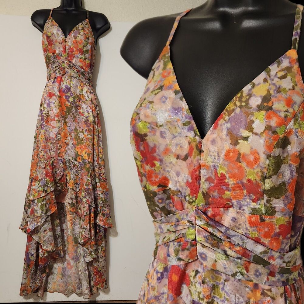 Hutch Lucie Maxi Dress Floral Boho Romancecore Cottagecore Layered sweetheart 6